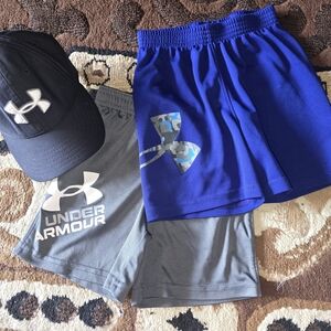 Under Armour Men's Athletic Shorts in Blue and Gray